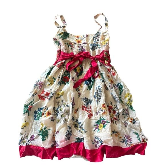 Johnny Was 100% Silk Floral Dress Women's Size Small - Picture 6 of 15